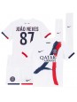 Paris Saint-Germain Joao Neves #87 Auswärts Trikotsatz für Kinder 2024-25 Kurzarm (+ Kurze Hosen)